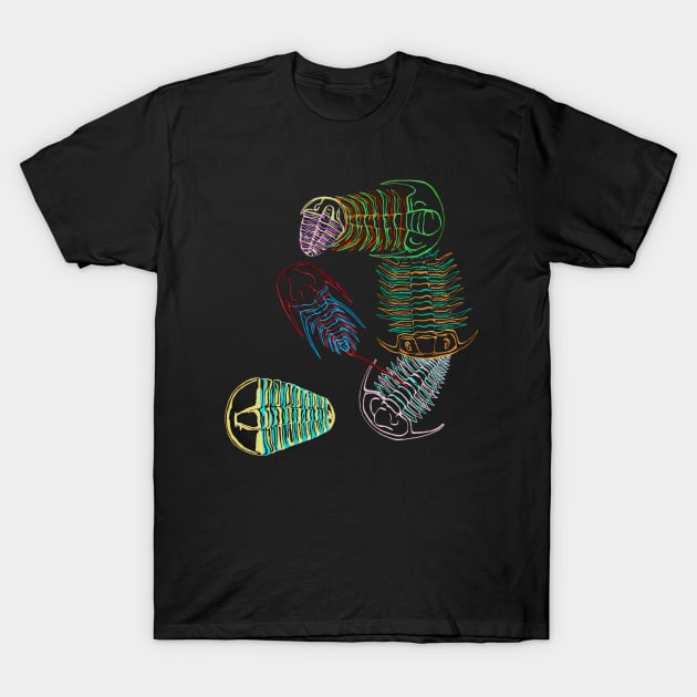 Cambrian Era Trilobites 2 T-Shirt by RaLiz